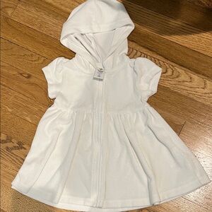 Tucker + Tate White Hooded Baby Terrycloth Swimwear